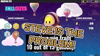 Looks like Steve is the Problem