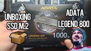 UNBOXING ADATA LEGEND 800 SSD M.2 1TB 