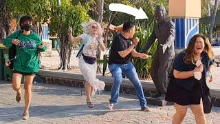 PATUNG HIDUP , STATUE PRANK,  FUNNY REACTION,  LUCU