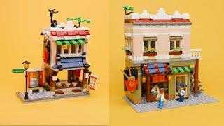 LEGO 31131 MOC: Downtown Noodle Shop alternative modular building