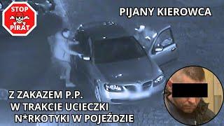 Policjant zatrzymuje pijanego kierowcę przy Komendzie Stołecznej Policji. STOP PIRAT