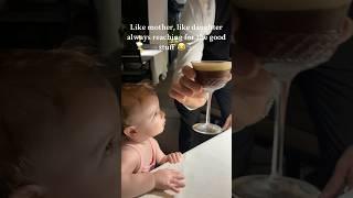 My baby is SO funny she wanted to drink my espresso martini! #EspressoMartini #BabyVlogs #Comedy