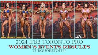 2024 IFBB Toronto Pro Bikini, Wellness, Figure, Women's Physique & Women's Bodybuilding Results