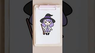 HOW TO DRAW A CUTE WITCH | KAWAII DRAWING