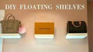 DIY CUSTOM FLOATING SHELVES | EASY HOME PROJECT | LOW BUDGET IKEA LACK SHELF DUPE | Waverly Vienna