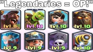 When Clash Royale Noobs Use Too Many Legendaries…..