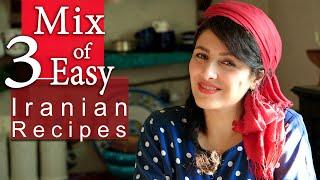 Mix of Cooking 3 Easy Iranian Foods in 2 DAYS & 1 NIGHTIran Village LifeSlow Rural Life in Iran