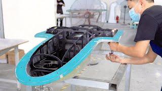 How to Build a Carbon Fiber Plane？Process of VTOL Fixed-Wing Drone Construction