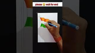 very beautiful indian flag drawing  #republicday #drawing #art #artwork #shorts #viralvideo