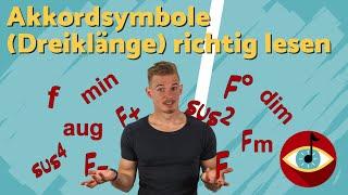 Akkorde für Gitarre und Klavier - Akkordsymbole richtig lesen