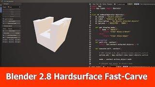 Blender 2.8 Hardsurface Modeling : Addon Fast Carve