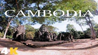 Video 4K - Walking Tour, THOMMANON Temple, Life in Cambodia