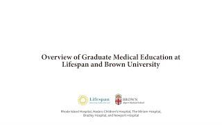 Overview of Graduate Medical Education