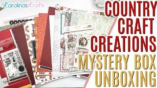 Country Craft Creations Mystery Box UNBOXING,  A Paper Craft Mystery Box Unboxing, Warehouse Sale