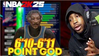 NBA2K25 OVERPOWERED 6'10 - 6’11 POINT GOS BUILD IS INSANE! 