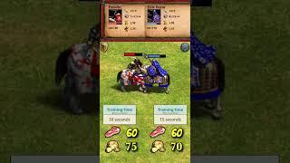 Paladin (Teutons) vs Elite Boyar | Teutons vs Slavs | The Three Kingdoms | AoE2 #Shorts