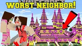 Minecraft: THE WORST NEIGHBOR EVER!! (HELLO JEN!) Custom Map