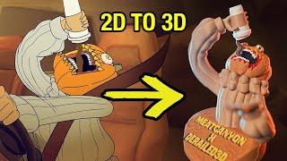 Sculpting and 3D Printing MeatCanyon's Pumpkin Spice Monster