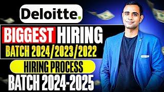 Deloitte Biggest Hiring | Batch 2024/23/22  Deloitte NLA Hiring Process 2025