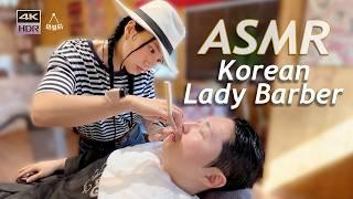 ASMR | 극락 두피마사지와 멋진 가일컷, 한번 경험하면 계속 오고싶은 바버샵 | 노모스바버샵 | 여성바버