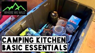 CAMPING KITCHEN - BASIC ESSENTIALS