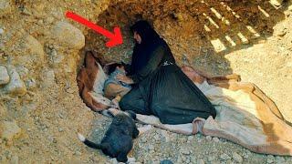 "The cave of peace: under the shelter of a mother in the mountains for her children"