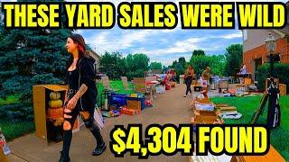 WE FOUND OVER $4,000 IN VALUE AT COMMUNITY YARD SALES