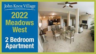 2022 Meadows West - Two Bedroom Apartment at John Knox Village Retirement Community.