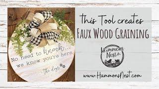 Create Faux Wood Grain with this Nifty Tool