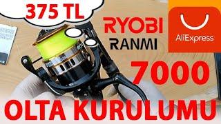 Aliexpress den Ryobi Ranmi 7000 Lik Makineyi 385 Liraya Aldım  Ryobi Olta Kurulumu