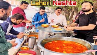 Pakistani Punjabi Desi Lahori Breakfast on a Dime! | Cheapest Street Food in Asia | Pakistani Food