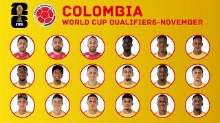 COLOMBIA Squad FIFA World Cup 2026 Qualifiers | November 2024 | FootWorld