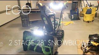 EGO 28" 2 Stage Snow Blower SNT2807 / SNT2800 - BIGGEST Battery Snowblower to Date! - REVIEW PART 1