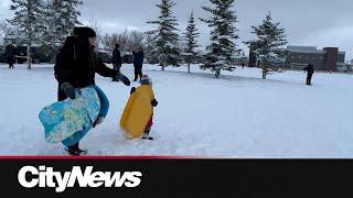 Drastic weather change takes Calgary by storm