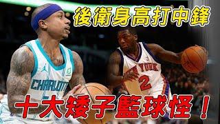 NBA歷史上最兇猛的十大籃板怪獸，越矮越能搶！其中一人包攬三次扣籃冠軍，身高1米6征戰14載！【NBA盤點】球哥說