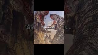 Which one would win in a fight? #dinosaur #prehistoric #extinct #trex #giganotosaurus #shorts