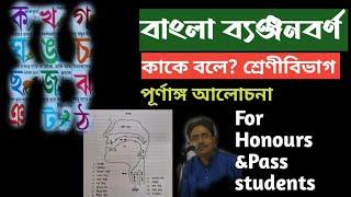 বাংলা ব্যঞ্জনবর্ণ এর সংজ্ঞা এবং শ্রেণীবিভাগ|সম্পূর্ণ আলোচনা | V-148 