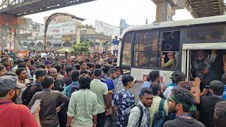 সরাসরি | আবারো স্বতন্ত্র বিশ্ববিদ্যালয়ের দাবিতে শিক্ষার্থীদের অবরোধ | | @bdnews24