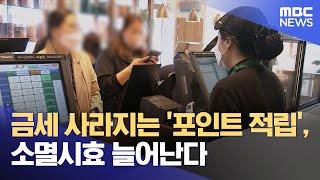 금세 사라지는 '포인트 적립', 소멸시효 늘어난다 (2024.12.24/12MBC뉴스)