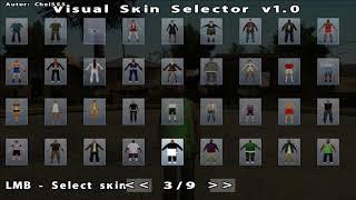 GTA San Andreas MODS #2 - Visual Skin Selector v1.0