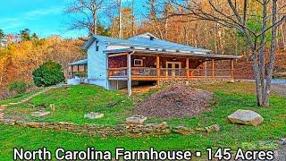 North Carolina Farmhouse For Sale | 145+ Acres | North Carolina Land For Sale | NC Farms Land