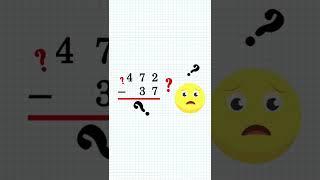 Multi Digit Subtraction | Trending | Maths Tactics | Shorts 4 |