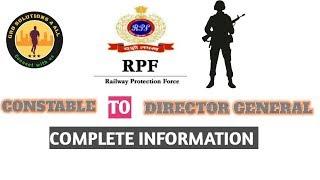 RPF(Railway protection force)  CONSTABLE TO DIRECTOR GENERAL RANK STRUCTURE