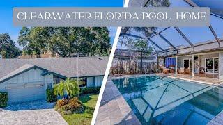 STUNNING $850K Clearwater Florida Pool Home Video Tour