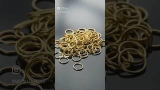 Съемка золотых колечек для магазина аксессуаров