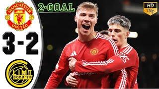 UNSTOPPABLE COUNTER WHAT'S A GREAT COME BACK  MANCHESTER UNITED 3 VS 2 BODOE HIGHLIGHTS 