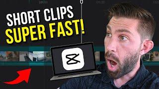 Easily Create Short Clips from a Long Video FAST in CapCut for PC | CapCut for Desktop Tutorial