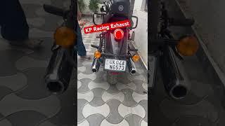 KP Racing exhaust sound without DB Killer on super meteor 650 #supermeteor650 #bullet #cruiser
