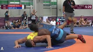 Round 2 FS - 86 kg: J. CARMONA ALCA (COL) v. K. NORFLEET (USA)