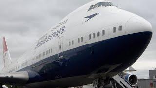 BA "Negus" Retro 747. G-CIVB. Kemble Cotswold and Heathrow flashback. November 2021.